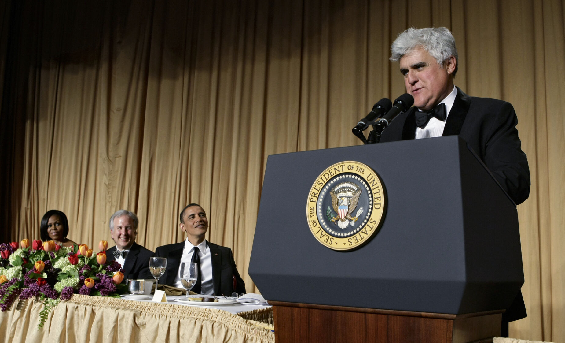 Barack Obama, Michelle Obama, Jay Leno, Matt Winkler